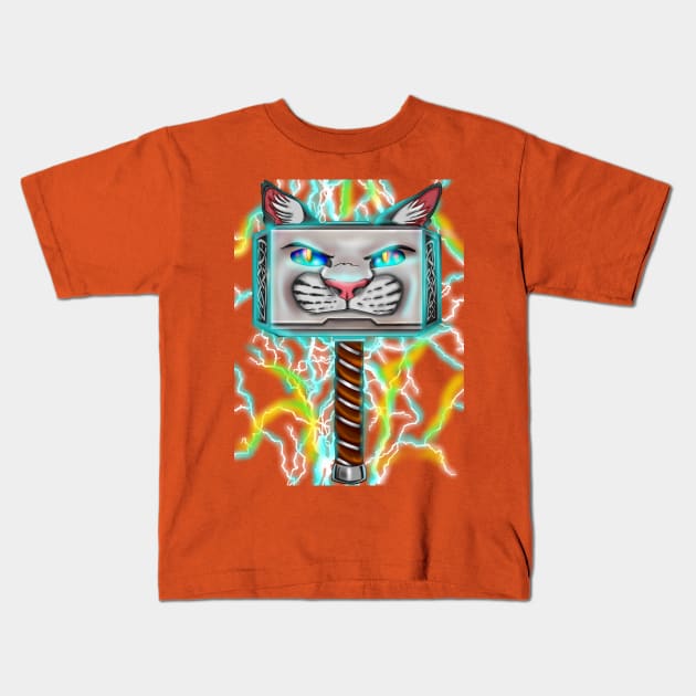 Meowlnir Kids T-Shirt by CraftOrDie